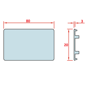 20x80 Profil Kapağı