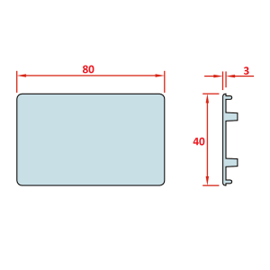 40x80 Profil Kapağı