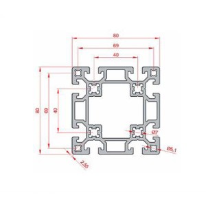 80x80 Ağır Sigma Profil